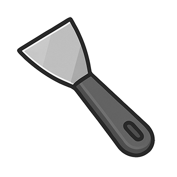 Stiff Putty Knives and Scrapers