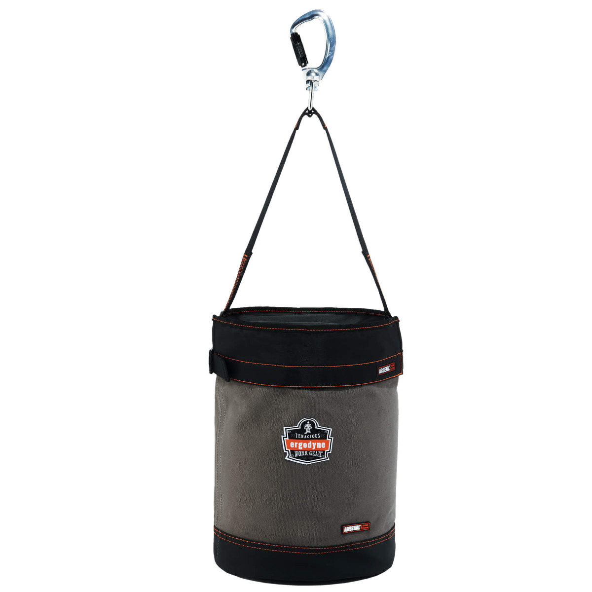 Arsenal 5940T Swiveling Carabiner Canvas Hoist Bucket and Top