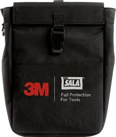 3M™ Tool Pouch with D-ring and Retractors 1500128, Canvas, Black, 8.75 in x 13 in