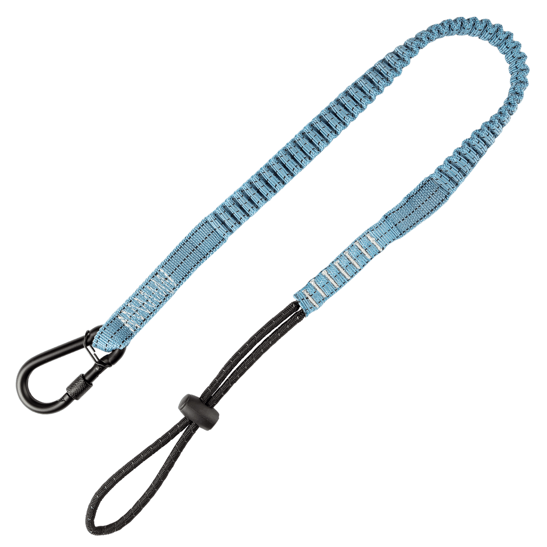 15 lb Tool Tether with choke-on cinch-loop and steel screwgate carabiner, 36"