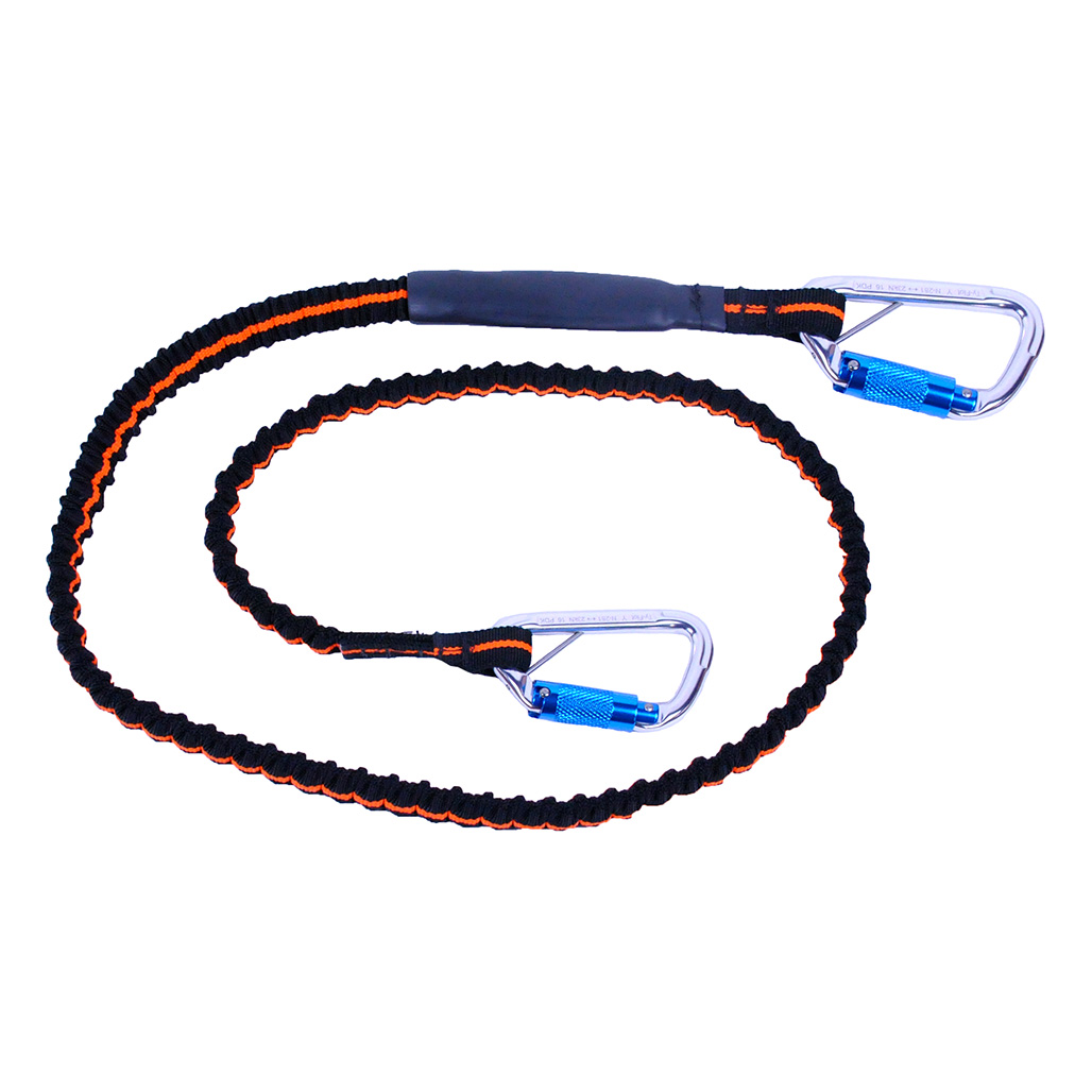 Bungee Style Tether, 30lb ANSI 121, 53-63", Dual Triple-Action, Single