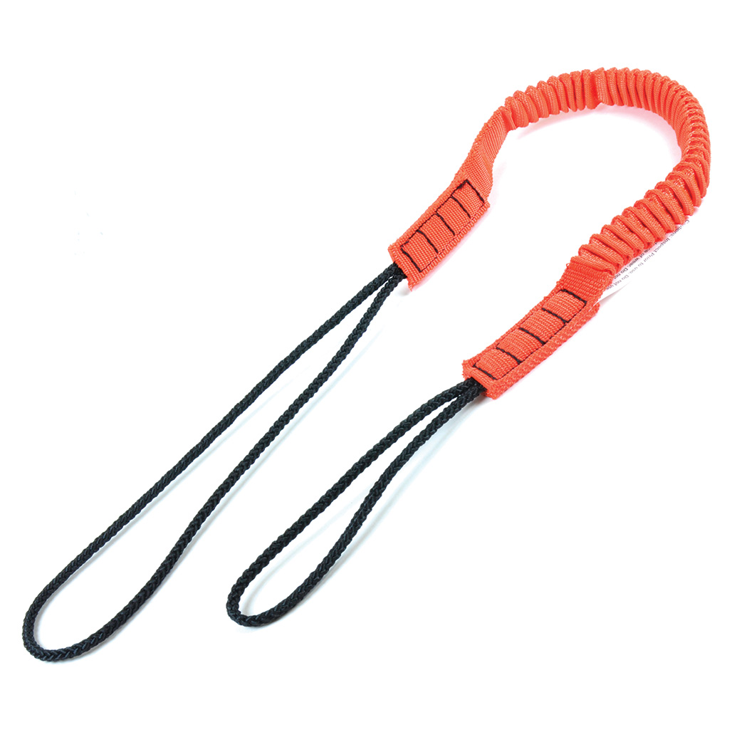 Bungee Style Tether, 15lb ANSI 121, 32-48", Dual Cord, 10-Pack