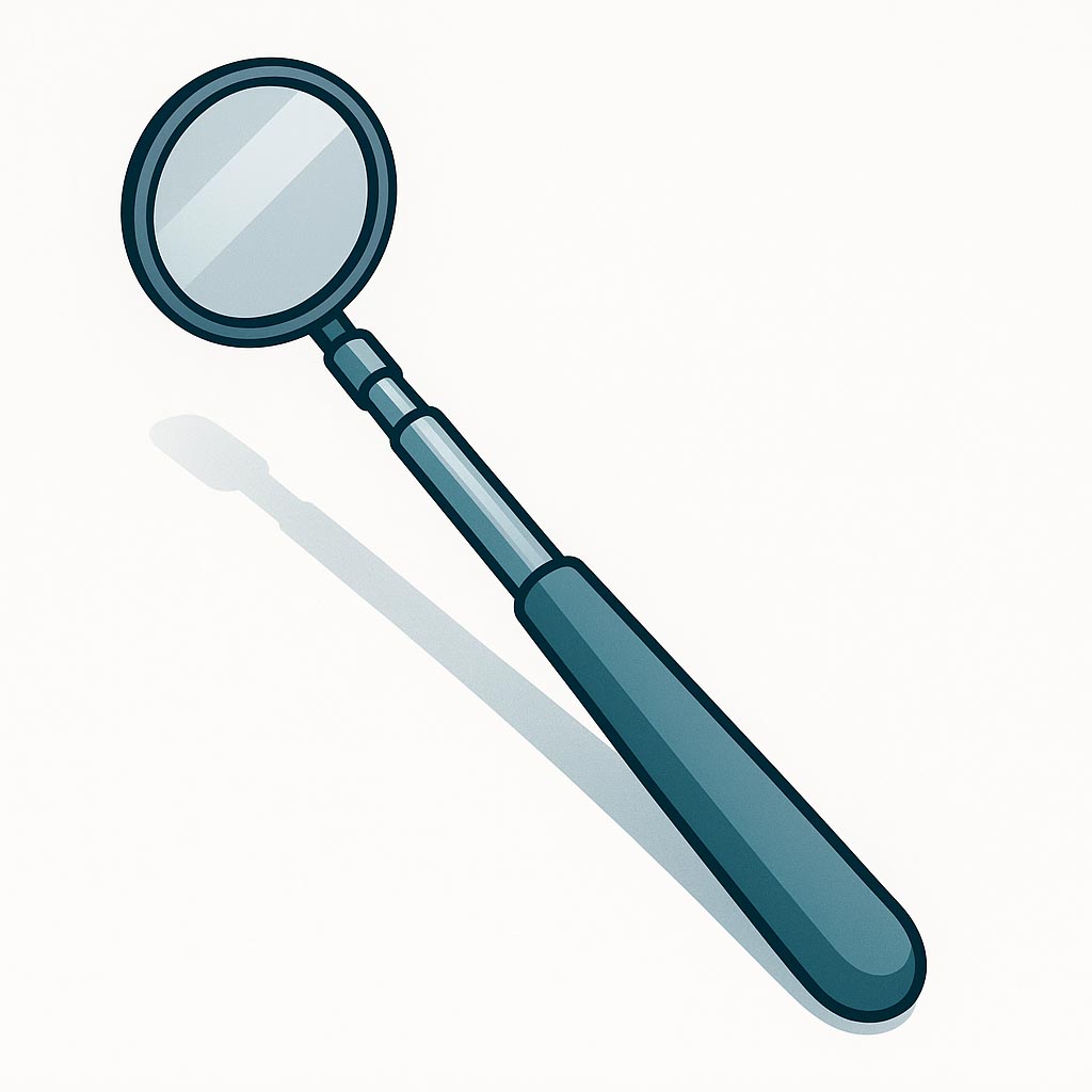 Inspection Mirror – Telescoping, 35-inch Max