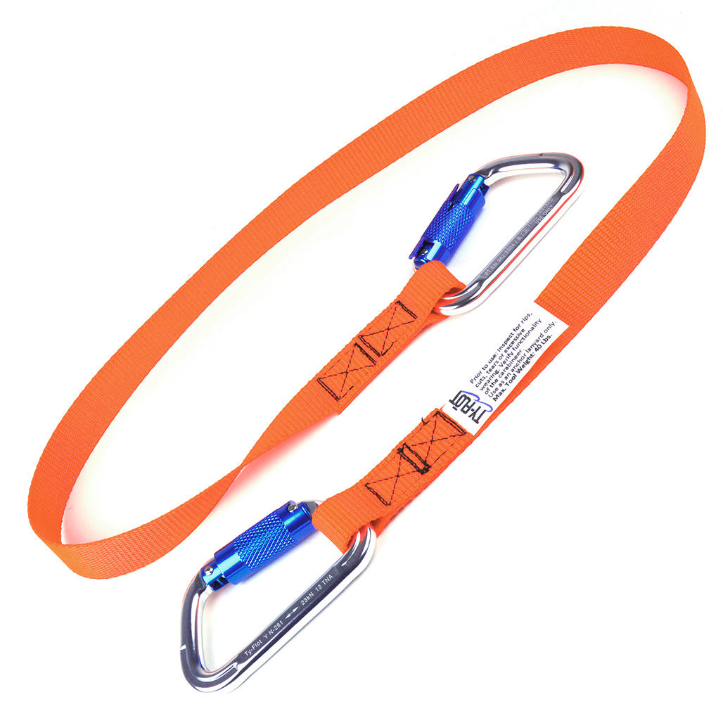 Heavy Duty Tool Tethers, 40lb ANSI 121, 48", Dual Triple-Action, Web