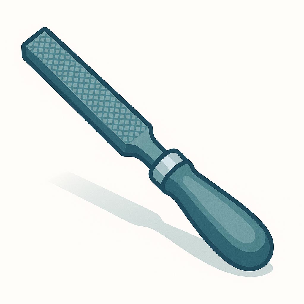 Rectangular File – 12-inch Length Without Tang