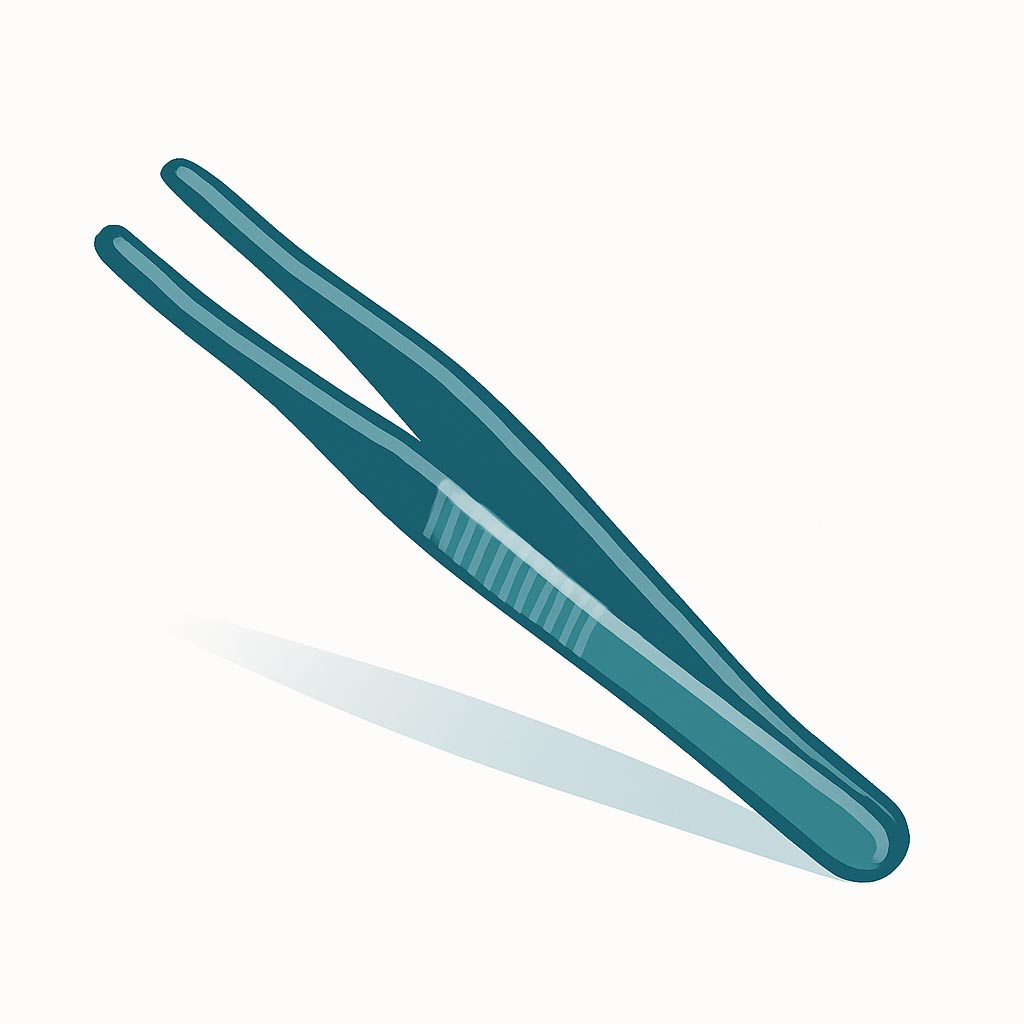 Tweezers – Straight Tip, 10-inch Overall