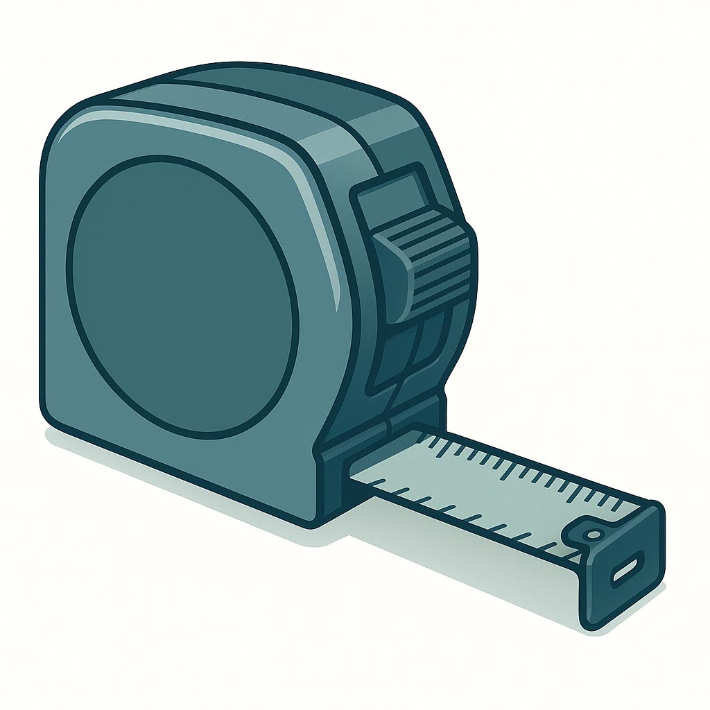 25-foot Tape Measure – Chrome Plated Case